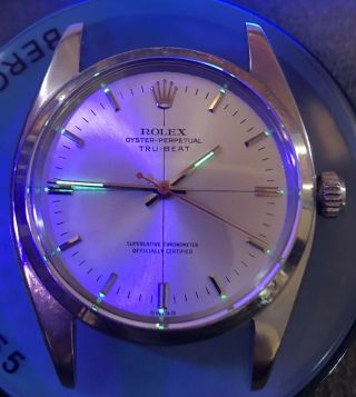 Rare Vintage Rolex TRUBEAT 6556 with DEAD SECONDS Movement Intact circa 1956 4