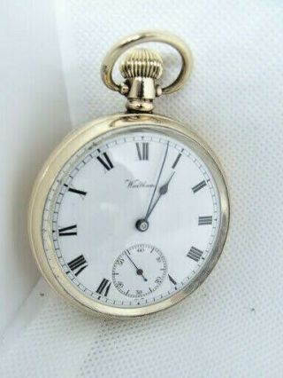 Antique Pocket Watch Waltham Gold Fill 1906 15 Jewels Fully Serviced
