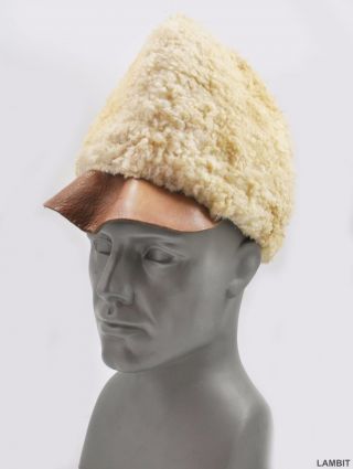 Winter Wool Hat Cap From Swedish Army Wwii Sl.  Size 54 (2)
