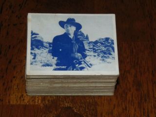 Old Vintage 1950 Hopalong Cassidy Western Cowboy Cards (44 Cards) Rare 1
