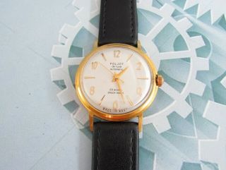 POLJOT De Luxe Automatic USSR Gold Plated Vintage mechanical Wristwatch 2