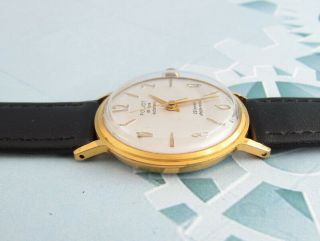 POLJOT De Luxe Automatic USSR Gold Plated Vintage mechanical Wristwatch 4