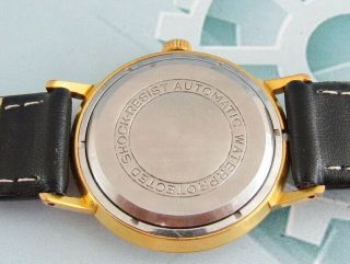 POLJOT De Luxe Automatic USSR Gold Plated Vintage mechanical Wristwatch 7