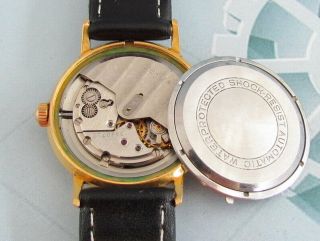 POLJOT De Luxe Automatic USSR Gold Plated Vintage mechanical Wristwatch 8