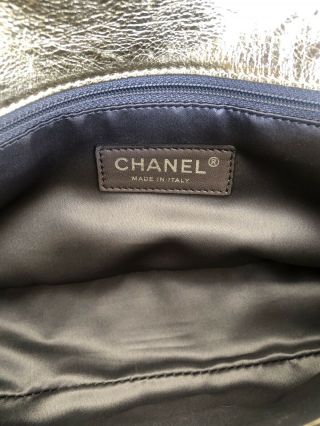 Rare Vintage Chanel Metallic Gold x Silver Limited Runway Flap Bag $5000, 12