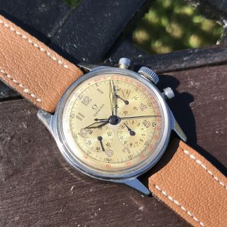 Rare VINTAGE Omega 2451 - 1 Chronograph Cal 321 Stunning Dial 5