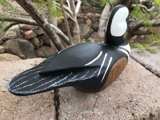 HOODED MERGANSER HUNTING DECOY - STAN VATH OLIVENHAIN CA 7