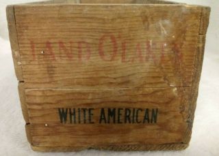 Land O ' Lakes Vintage 5lb Cheese Box Crate Minneapolis MI Label Worn Good Shape 4