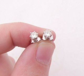 18ct Gold 40 Point Diamond Stud Earrings,  18k 750
