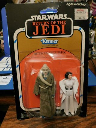 1983 Bib Fortuna Princess Leia White Star Wars Return Of The Jedi - Vintage 2 - Pack