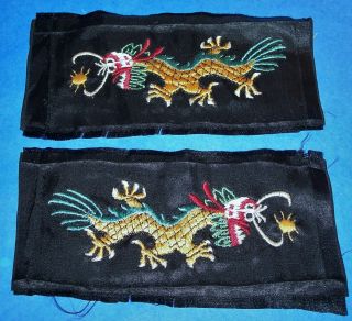 Cut - Edge Silk Ww2 Navy Liberty Cuff Dragon Patch Set