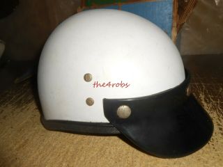 Vintage Buco Motorcycle Racing Helmet With Visor