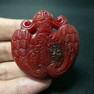 Exquisite Red Mountain Culture Jade Hand - Carved Jade 409