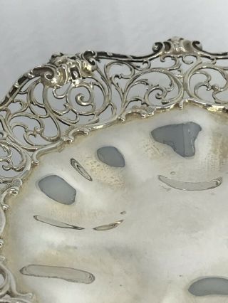 Antique Shreve Crump & Low Sterling Silver Serving Compote w/ Faces 11
