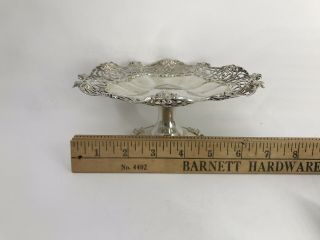 Antique Shreve Crump & Low Sterling Silver Serving Compote w/ Faces 7