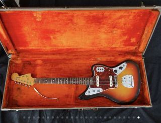 Vintage 1965 Fender Jaguar Electric Guitar,  All,  Hard Case 12