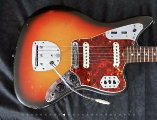 Vintage 1965 Fender Jaguar Electric Guitar,  All,  Hard Case 7