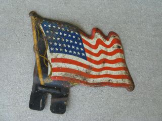 World War Ii Ww2 Era 48 Stars U.  S.  Flag License Plate Tag Plate Topper