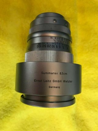 Very Rare Ernst Leitz Wetzlar Summarex 8,  5cm 1:1,  5 Telephoto L39 Lens 4