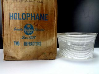 Vintage 1967 Holophane Brand 4613 Endural Street Lamp Shade 12 " X 6 - 1/2 "