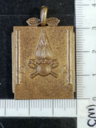 Fascist Medal Vigili Del Fuoco - Pompieri Fireman - Santa Barbara Ww2 Period