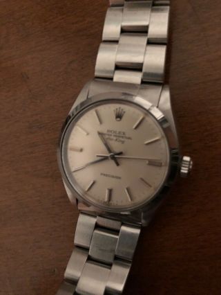 Rolex Air King 5500 Vintage Steel Mens Watch Oyster Perpetual