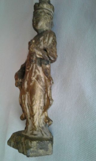 Small Antique Chinese Gilt Bronze Buddha Figure 4
