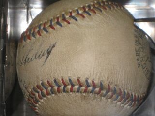 BABE RUTH Signed Baseball American League Reach Ball READ LISTING 3