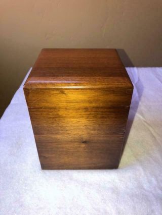 Vintage ALFRED DUNHILL of LONDON WALNUT WOOD HUMIDOR CIGAR or Pipe Tobacco AD 4