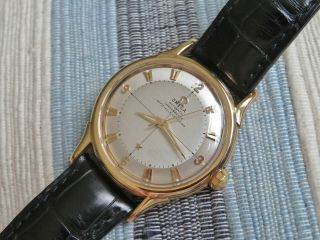 Vintage Omega ' no name ' Constellation bumper automatic watch,  18k solid gold,  runs 3