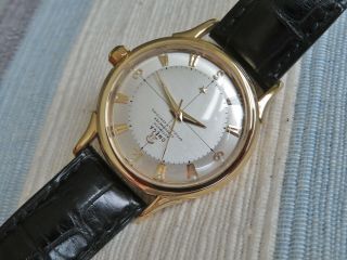Vintage Omega ' no name ' Constellation bumper automatic watch,  18k solid gold,  runs 5