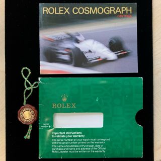 Vintage Rolex Cosmograph Daytona Booklet 596.  16 1990 English Watch