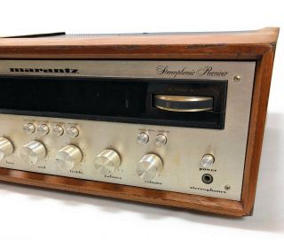 Vintage 1970s Marantz 2230 AM/FM Stereo Receiver in Wood Cabinet 6