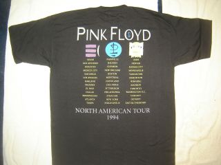 Vintage Concert T - Shirt PINK FLOYD 94 NEVER WORN WASHED 5