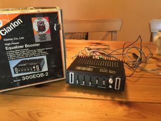 Vintage Clarion 300EQB - 2 Car Stereo Equalizer Booster Amplifier EQ 35w 10