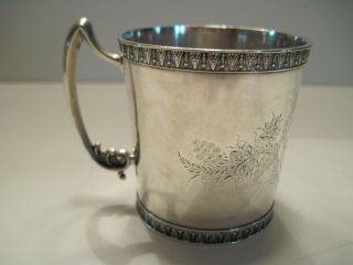 ANTIQUE STERLING SILVER BABY CUP 3