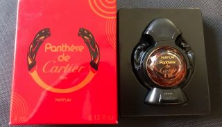 Very Rare Vintage Panthere De Cartier Parfum Perfume.  13 Fl Oz Bottle Full Inbox