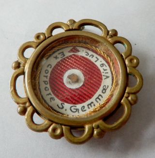 Antique Reliquary Relic 1st Class St.  Gemma Galgani Wax Seal Intact