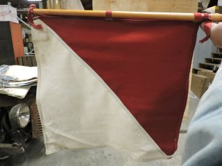 Vintage WW2/World War Two Signal Corp US Army Flag Kit in Bag (VBE) 4