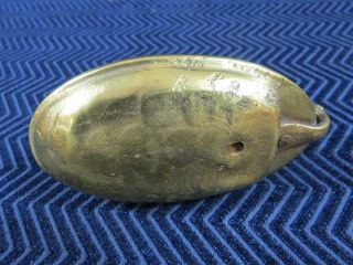 Victorian Brass Candle Holder in Boat Nautical Form 4