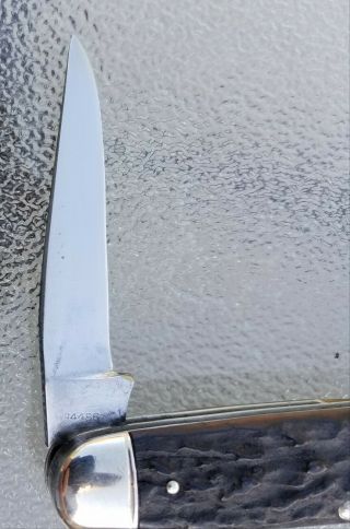 Vintage Remington R4466 baby bullet knife folding stag knives etch rare 4