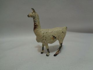 Antique PreWar Britains England Zoo Llama Lead Toy 2