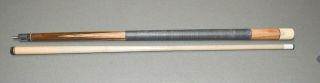 Vintage And Paul Huebler 4 Point Pool Cue With Vintage Coffin Case