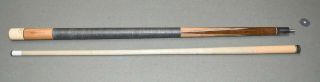 Vintage and Paul Huebler 4 point Pool Cue with vintage coffin case 4