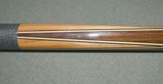 Vintage and Paul Huebler 4 point Pool Cue with vintage coffin case 7