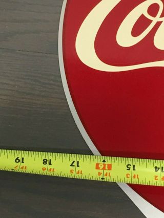 VINTAGE COCA - COLA DOUBLE SIDED FLANGE SIGN (sm - 9 - 97) Great Shape 12