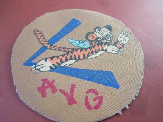 Wwii Usaaf Disney Flying Tigers Avg Leaping Tiger (right) Flight Jacket Patch