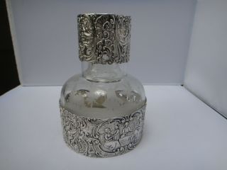 Solid 800 Silver Decanter With 1 Cup Germany Hanau