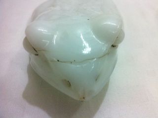 19c Antique Vallerysthal Signed Toad / Frog Milk Glass Butter Dish Box French 10