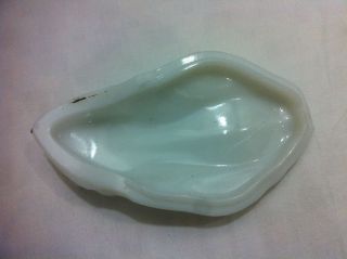 19c Antique Vallerysthal Signed Toad / Frog Milk Glass Butter Dish Box French 9